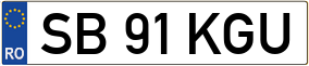 Trailer License Plate